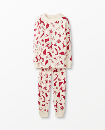 New Unisex Hanna Andersson PJs One-piece Llama Red Zip 80cm US 18-24 Months